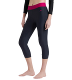 Women's Endurance 10 Contrast Swim Capri - True Navy & Berry