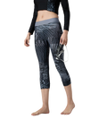 Women's Endurance10 Printed Swim Capri - Anthracite & Coin Grey