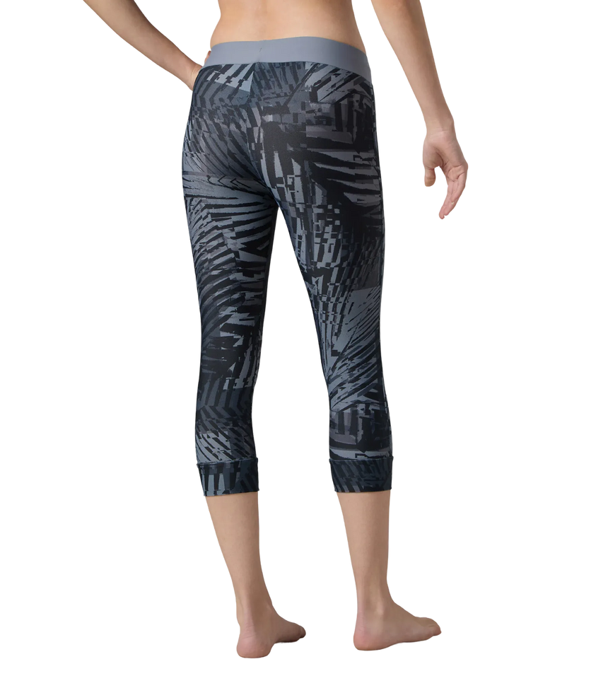 Women's Endurance10 Printed Swim Capri - Anthracite & Coin Grey