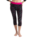 Women's Endurance 10 Hyperboom Contrast Swim Capri - Black & Electric Pink