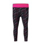 Women's Endurance 10 Hyperboom Contrast Swim Capri - Black & Electric Pink