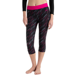 Women's Endurance 10 Hyperboom Contrast Swim Capri - Black & Electric Pink