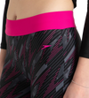 Women's Endurance 10 Hyperboom Contrast Swim Capri - Black & Electric Pink