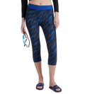 Women's Endurance 10 Hyperboom Contrast Swim Capri - True Navy & True Cobalt