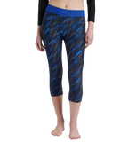 Women's Endurance 10 Hyperboom Contrast Swim Capri - True Navy & True Cobalt