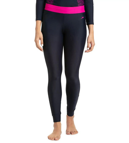 Women's Endurance 10 Active Leggings  - True Navy & Electric Pink_1