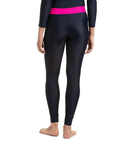 Women's Endurance 10 Active Leggings  - True Navy & Electric Pink_2