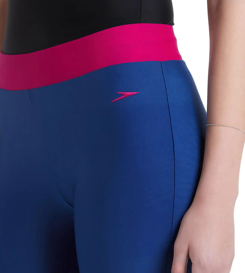 Women's Endurance 10 Solid Contrast Leggings - Ammonite & Berry