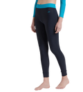 Women's Endurance 10 Solid Contrast Leggings - True Navy & Aquarium