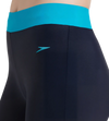 Women's Endurance 10 Solid Contrast Leggings - True Navy & Aquarium