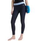 Women's Endurance 10 Solid Contrast Leggings  - True Navy & Curious Blue