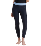 Women's Endurance 10 Solid Contrast Leggings  - True Navy & Curious Blue