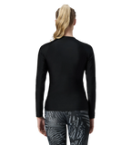 Women's Endurance10 Splice Print Long Sleeve Suntop - Black & Grey Lead