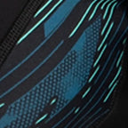 Women's Hyperboom Splice Print Long Sleeve Suntop - Black, Dark Teal & Arctic Glass