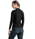 Women's Hyperboom Splice Print Long Sleeve Suntop - Black, Dark Teal & Arctic Glass