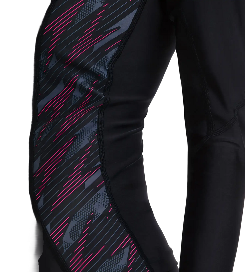 Women's Endurance 10 Hyperboom Splice Suntop - Black & Electric Pink
