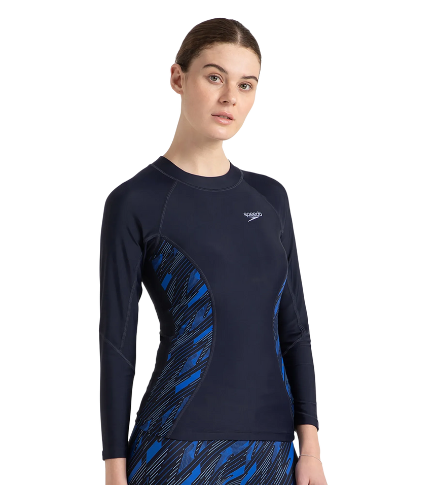 Women's Endurance 10 Hyperboom Splice Suntop - True Navy & True cobalt