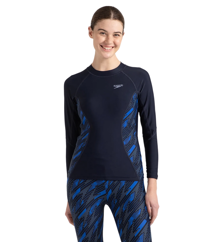 Women's Endurance 10 Hyperboom Splice Suntop - True Navy & True cobalt