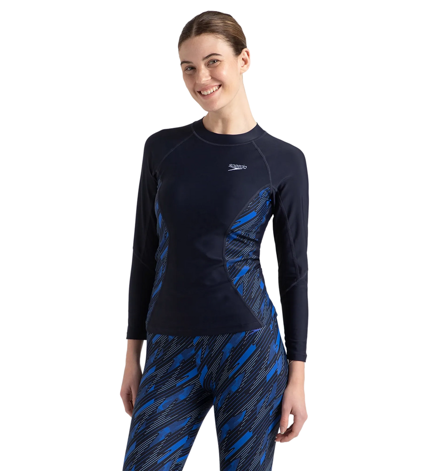 Women's Endurance 10 Hyperboom Splice Suntop - True Navy & True cobalt