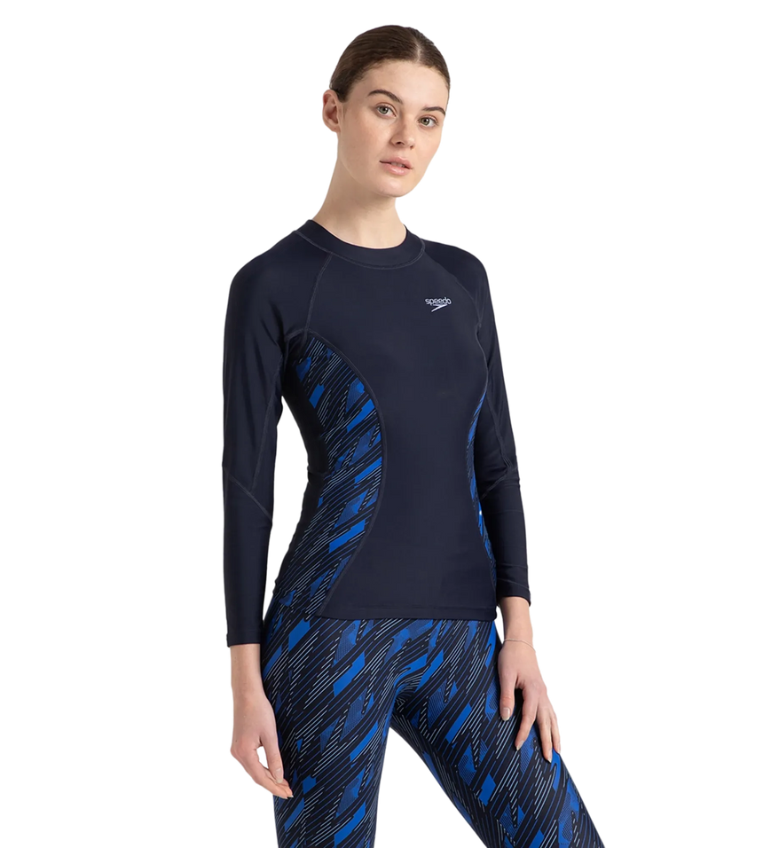 Women's Endurance 10 Hyperboom Splice Suntop - True Navy & True cobalt