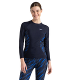 Women's Endurance 10 Hyperboom Splice Suntop - True Navy & True cobalt