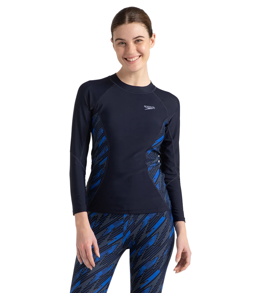 Women's Endurance 10 Hyperboom Splice Suntop - True Navy & True cobalt