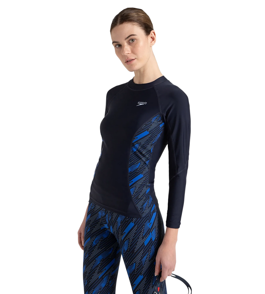 Women's Endurance 10 Hyperboom Splice Suntop - True Navy & True cobalt