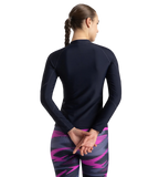 Women's Hyperboom Splice Print Long Sleeve Suntop - True Navy, Hapuna Blue & Diva