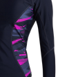 Women's Hyperboom Splice Print Long Sleeve Suntop - True Navy, Hapuna Blue & Diva