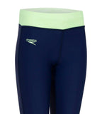 Girls Polyamid Contrast Swim Capri - Navy & Bright Zest
