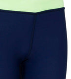 Girls Polyamid Contrast Swim Capri - Navy & Bright Zest