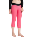 Girl's Recycled Endura Brite Active Capri - Fadango Pink & Black
