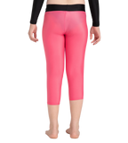 Girl's Recycled Endura Brite Active Capri - Fadango Pink & Black