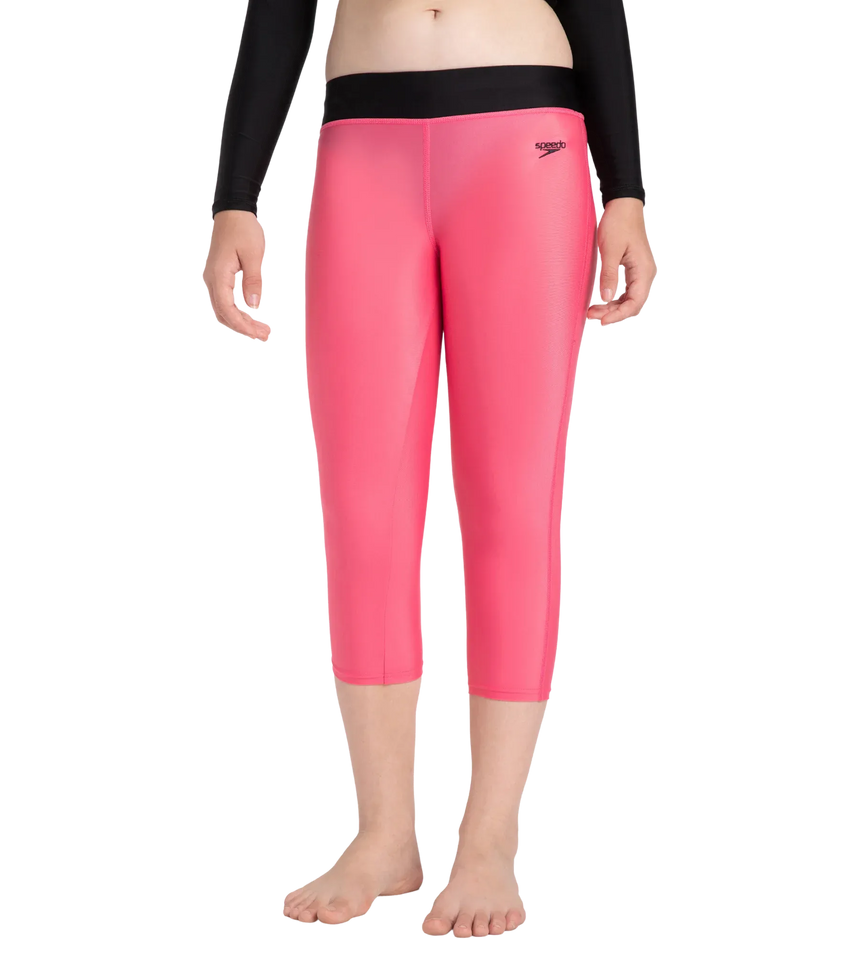 Girl's Recycled Endura Brite Active Capri - Fadango Pink & Black