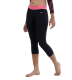 Girl's Endurance 10 Active Capri - True Navy & Fadango Pink