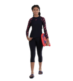 Girl's Endurance 10 Active Capri - True Navy & Fadango Pink