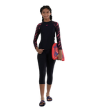 Girl's Endurance 10 Active Capri - True Navy & Fadango Pink