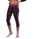 Girl's Endurance 10 Hyperboom Printed Capri - True Navy & Electric Pink