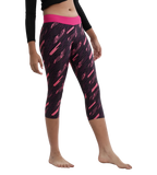 Girl's Endurance 10 Hyperboom Printed Capri - True Navy & Electric Pink