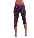 Girl's Endurance 10 Hyperboom Printed Capri - True Navy & Electric Pink