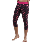 Girl's Endurance 10 Hyperboom Printed Capri - True Navy & Electric Pink
