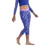Girl's Endurance 10 Hyperboom Printed Capri - Sweet Purple & True Cobalt