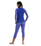 Girl's Endurance 10 Hyperboom Printed Capri - Sweet Purple & True Cobalt