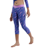 Girl's Endurance 10 Hyperboom Printed Capri - Sweet Purple & True Cobalt