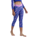 Girl's Endurance 10 Hyperboom Printed Capri - Sweet Purple & True Cobalt