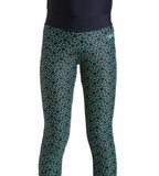 Girl's Endurance 10 Boomstar Printed Active Capri - True Navy & Green Glow_1