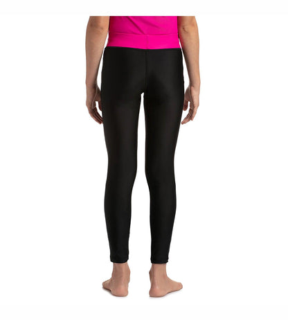 Girl's Active Legging - Black & Electric Pink_5