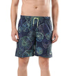 Men's Recycled Polyster Essential Redondo Allover Watershorts - True Navy & Aquarium