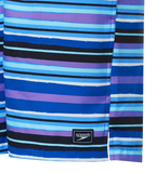 Men's 4 Way Comfort Stretch Essential Printed Watershorts With Side Pockets - Peacoat & Periwinkle Blue