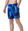 Men's 4 Way Comfort Stretch Essential Printed Watershorts With Side Pockets - Periwinkle Blue